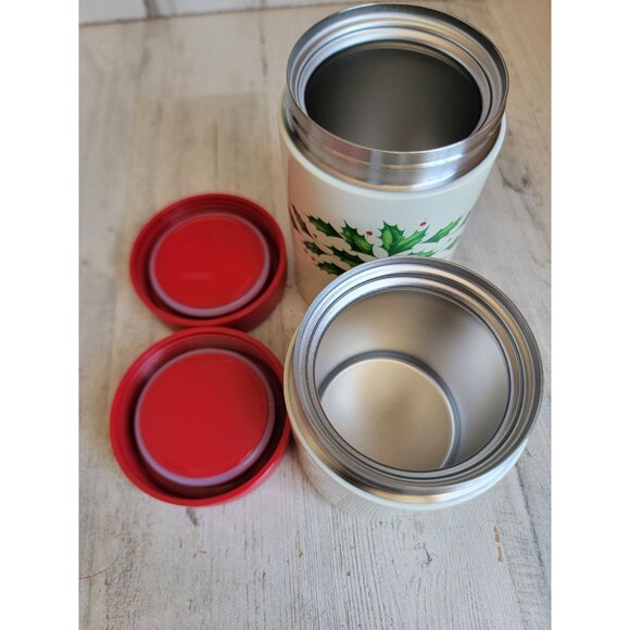 Lenox small food insulated container set mistletoe Xmas kitchen - Picture 6 of 8